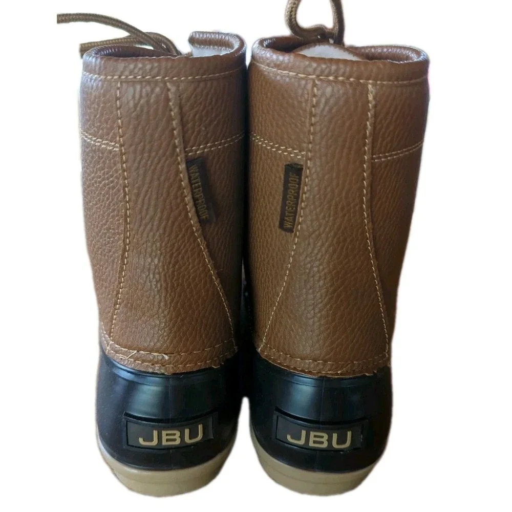 Jbu Men's Tan Maine Waterproof Duck Boots Size 11 Excellent Condition 2022